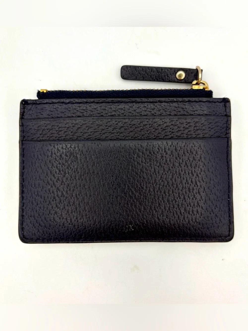 Kate Spade Navy Blue and Cream Card Holder